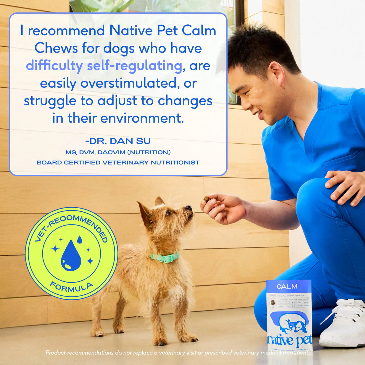 Native Pet Calming Chews for Dogs - Melatonin for Dogs Anxiety Relief - Grain Free All Natural Hemp Calming Treats & L-Theanine Helps Manage Stress & Separation Anxiety - Puppy Sleep Aid
